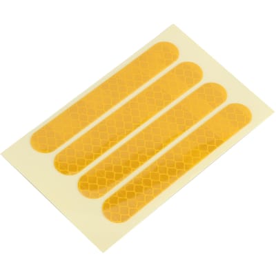 4-delige Set Reflecterende Wielstickers Voor en Achter Geschikt voor Ninebot G30 Elektrische Scooter Accessoire geel