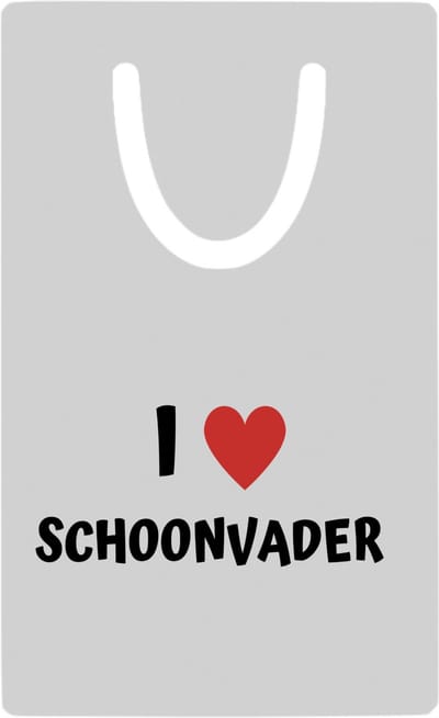 Hacebo® - I love schoonvader metalen boekenlegger - Papa - de liefste schoonvader - vader cadeautjes - vaderdag - verjaardag - geschenk - kado Bladwijzer boekenleggers - 7.6 cm x 5cm