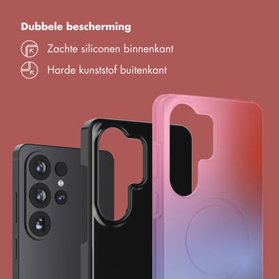 Selencia Hoesje - Geschikt voor Samsung Galaxy S26 Ultra - Backcover - Gradient Soft Blush