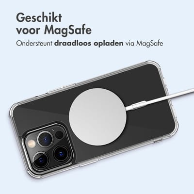 imoshion Hoesje - Geschikt voor Apple iPhone 13 Pro - Protective Backcover geschikt voor MagSafe - Transparant