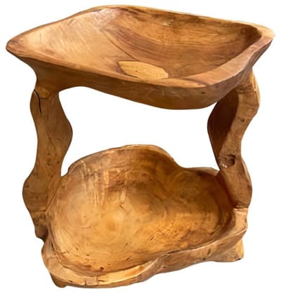 Etagere teak D28H27cm
