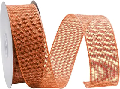10M Bedrade Jute Lint Oranje 4 cm Breed Jute Lint Cadeauverpakking Hessian Linten voor DIY Ambachten Geschenkverpakking en Decoratie