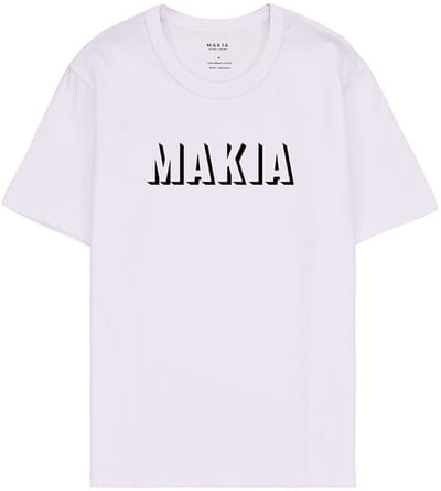 Makia Shadow T-shirt Met Korte Mouwen Wit L Man