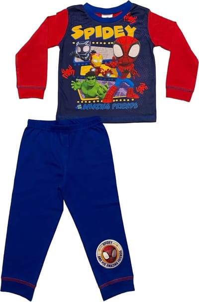 Spidey and his Amazing Friends - Pyjama - Rood met blauw - Spiderman - Jongenspyjama - Maat 86/92