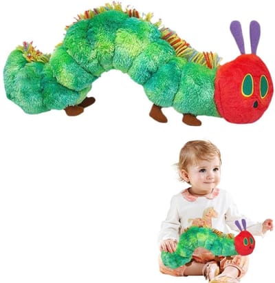 By shayne - Rups Nooitgenoeg Knuffeldier - Pluche Speelgoed - Superzacht en Schattig - 24 cm - Voor Kinderen - Perfect voor Verjaardag en Kerstmis
