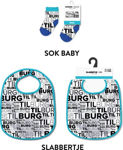 Slabbetjes en sokken met tekst - Baby cadeautjes en kraamcadeautjes - TIlburg