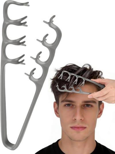 Professionele Styling Kam voor Textuur - 3-Tand Kam voor Volume en Krullen - Ideaal voor Mannen en Vrouwen - Perfect voor Bangs en Haarstyling