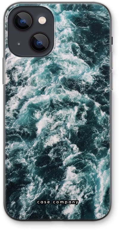 Case Company® - Hoesje geschikt voor iPhone 13 hoesje - Zee golf - Soft Cover Telefoonhoesje - Bescherming aan alle Kanten en Schermrand