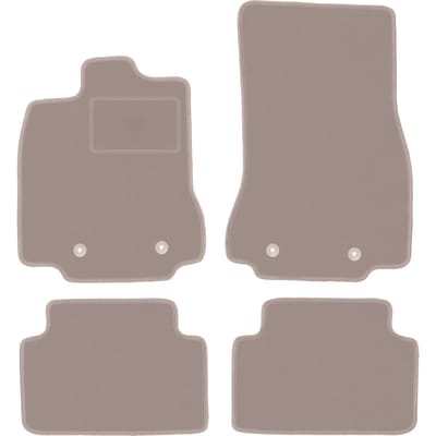 Beige veloursmatten voor: Jaguar XF I 2WD X250 sedan, stationwagen (2007-2015)