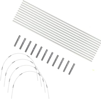 Tuinhoepels Set - Kweek Tunnel - Planten Beschermen - Glasvezel Constructie - 24 Stuks - Wit Zilver