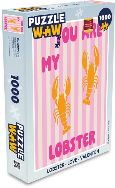 Puzzel Lobster - Love - Valentijn - Legpuzzel - Puzzel 1000 stukjes volwassenen