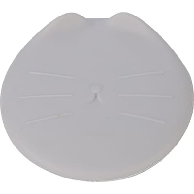 Couvercle de Boîte pour Nourriture pour Animaux Universel TPR 3 en 1 Couvercle de Boîte pour Nourriture pour Chien Chat pour Stockage de Nourriture pour Animaux Gris grise