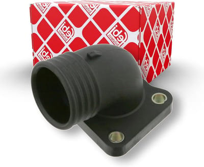 Koelwaterflens - Cilinderkop flens Afdichtingsflens - Motor koelen - Met afdichting - 1 stuk - Zwart