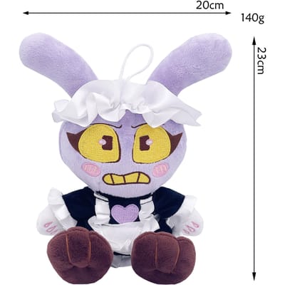 Spel Magische Getallen Digitale Circus Pluche Speelgoed Anime De Houten Man en het Lint Meisje Pop Decoratie Speelgoed Kinderen Fans Verjaardagscadeau gray