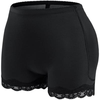 Gewatteerde Billen Lifter Ondergoed Billen Vergroter Body Shaper Heup Shapwear Ondergoed Push Up Slipjes M zwart