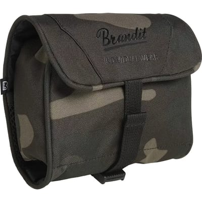 Brandit - Medium darkcamo Toilettas - One size - Zwart