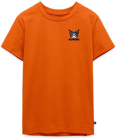 Kuromi Geborduurd Portret Premium T-Shirt Tiener