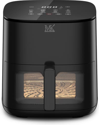 Maison & Kitchen Airfryer - Heteluchtfriteuse airfryers- PFAS-vrij - 1350W - 3L Inhoud - 80ºC tot 200ºC - Zwart
