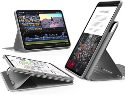 iPad Pro 11 Inch Hoes M5/M4 (2025/2024) met Afneembare Magnetische Cover, Verstelbare Stand en 9 Hoekopties, Geschikt voor Bescherming en Gebruiksgemak