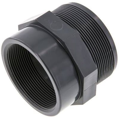 Verloopring Rp2 1/2'' Binnendraad X G3'' Buitendraad PVC-U 16bar En 1452-3