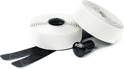 ACID stuurlint - Stuurtape met gelstrips - Microvezels en nanofinishing - Inclusief aluminium expander-eindplug - Dikte 3,5 mm - Polyurethaan - L2000xB30xD3,5 mm - Wit