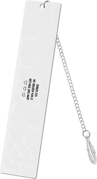 Akyol - bonuszus we houden van je met heel ons hart boekenlegger - Zus - de liefste bonuszus - cadeautje - verjaardagscadeau - verjaardag - cadeau voor zus - cadeau - kado - geschenk - gift - zus artikelen