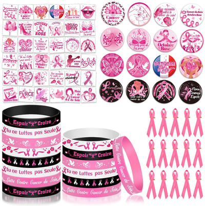 Allecto - Pink Goodies Kit - Borstkanker Bewustwording - Inclusief Toegankelijke Accessoires - Steun voor Kanker - Bewustzijnsproduct - Geschikt vo..