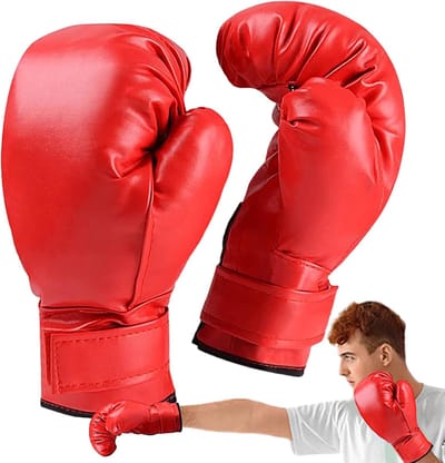 Bokshandschoenen Jongeren - Kickboks handschoenen - Sport en fitness - Schokabsorberend ontwerp - 180 gram per stuk - Kind