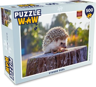 Puzzel Etende egel - Legpuzzel - Puzzel 500 stukjes