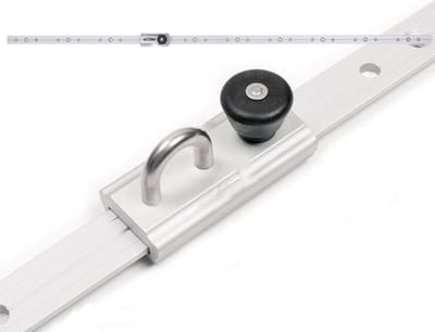 Platinum Sun & Shade – Rails met oog voor bevestiging van Schaduwdoek - 100cm – Roestvrij staal