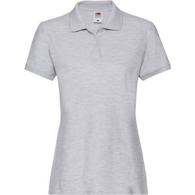 Fruit of the Loom Dames/Dames Premium Heather Poloshirt (Grijs)