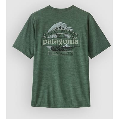 Patagonia Cap Cool Daily - Great Waves T-Shirt groen