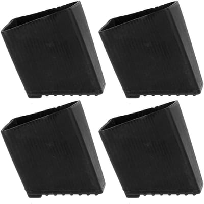 Ladderbeschermers - Antislip Voetjes - Veilig Werken - Rubberen Constructie - 4x3.5x2.5cm - Zwart