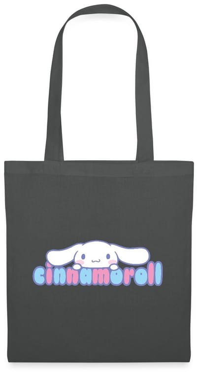 Cinnamoroll Gluurt Over De Letters Tas Van Stof Schoudertas