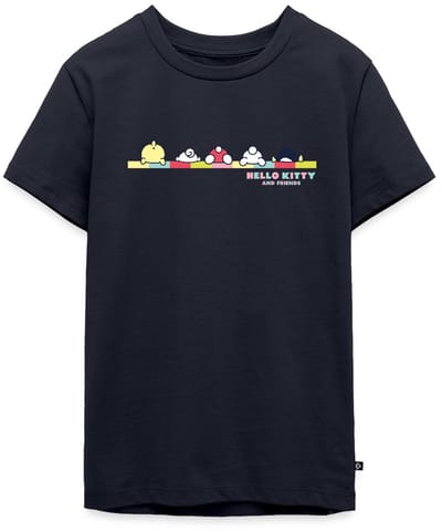 Hello Kitty En Vrienden Achterste Premium T-Shirt Tiener