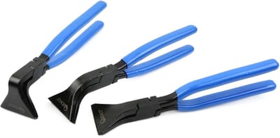 GEKO Vouwtangen set - precisie buigen - CrV staal - antislip handvatten - 3 stuks