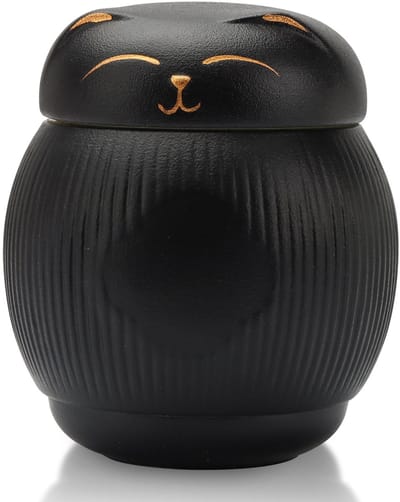 Dailygoods- Kat Urn Duurzaam - Dieren Urn - Huisdieren Crematie Box - Urn voor As - Herinnering - Keramisch (4kg) - Dierenurn