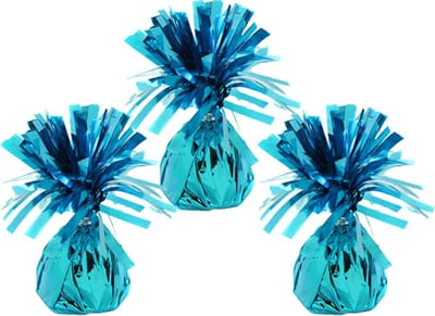 Haza Ballon gewichtjes - 5x - lichtblauw - 170 gram - gewichtjes voor helium ballontrosjes