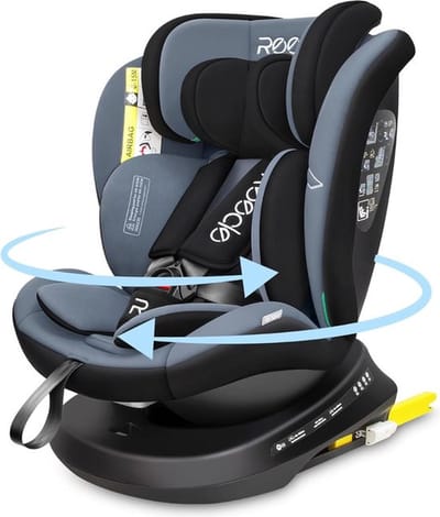 Kinderstoel Auto – Autostoel – Kinderzitje – Isofix – Draaibare Zitverhoger – 0-12 Jaar – Hoogte Verstelbaar – Extra Safe Keurmerk – Zwart