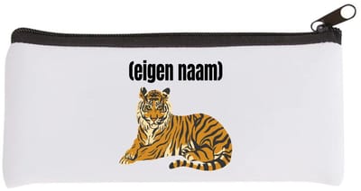 Akyol - tijger met eigen naam Etui - Tijger - dieren liefhebber - iemand die houdt van tijgers - verjaardag - cadeau - kado - geschenk - 20 bij 9 cm