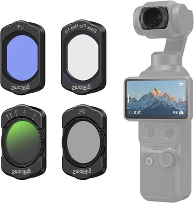 Magnetische ND, CPL en Effect Filters Set voor DJI Osmo Pocket - 4 Pack met Variabele ND2-32 en Natuurlijke Lichtfilters, HD Optisch Glas en Meerdere Coatings voor Professionele Fotografie