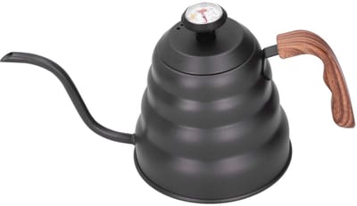 Allecto - Zwanenhals Waterkoker - Thee Koffie Waterkoker - Thermometer voor Perfecte Temperatuur - Roestvrij Staal - 1,2 Liter - Ideaal voor Koff