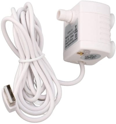 Dailygoods- Fonteinpomp Universeel Compatibel - Huisdierwaterfontein - Instelbare Waterstroom - Waterdicht - USB Voeding - 3 Zuignappen - Huisdierenfontein