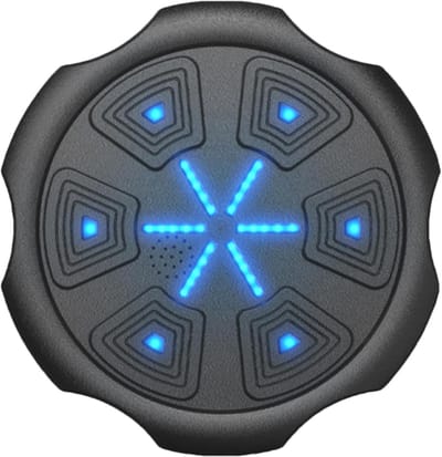 Muzikale Boksmachine - Boks Workout - Hand Oog Coördinatie - Dynamische Audio-integratie - 40x40cm - Blauw