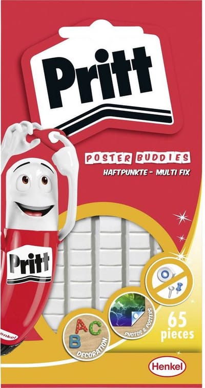Pritt Posterbuddies 24 Stuks | Posterbuddies plaklijm voor Posters & Kaarten | Universele plaklijm.