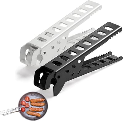 Keuken Tangen Set van 2 Stuks - Metalen Tangen voor Pannen, Potten en Schalen - Ideaal voor Koken, Grillen en Kamperen