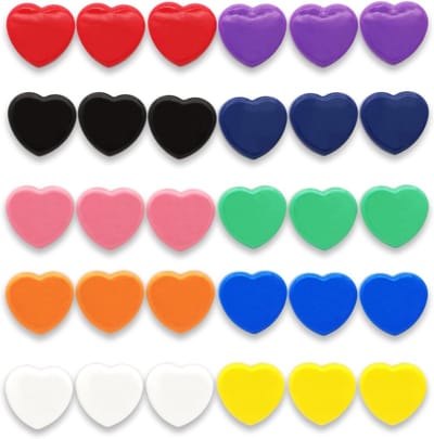 Kleurige ronde koelkastmagneten, sterke en schattige magneten voor whiteboard, koelkast en keuken (30 stuks)