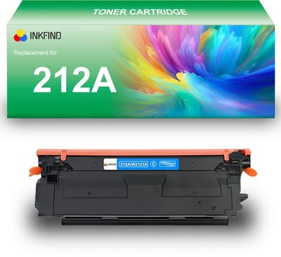 INKFIND 212A (W2121A) Cyaan tonercartridge compatibel met HP 212A (W2121A) Cyaan toner cartridge - 1-pack Cyaan