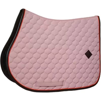 Kentucky Horsewear - Zadeldoek onion quilt leer neon jumping oude roos