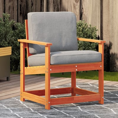 vidaXL - Tuinstoel - 62x56x77 - cm - massief - grenenhout - wasbruin